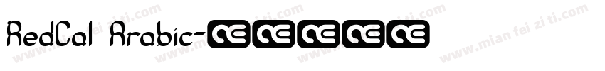 RedCal Arabic字体转换